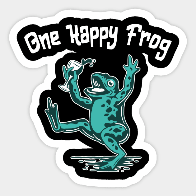 Funny Frog Sticker by Foxxy Merch